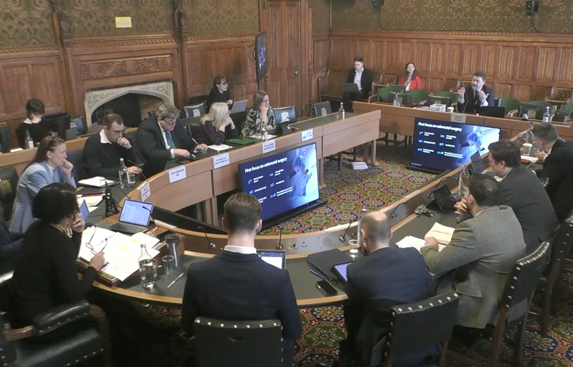 Professor Ourselin presenting HYPERSNAP® at the UK Parliament’s Science, Innovation and Technology Committee